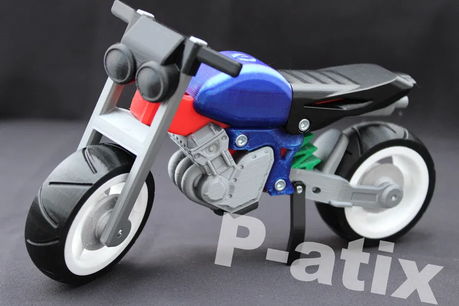 Xe Mô Tô Stunt "Nude" Tỉ Lệ 1:10 - Image 3