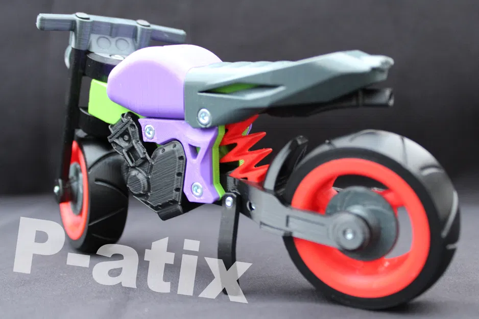 Xe Mô Tô Stunt "Nude" Tỉ Lệ 1:10 - Image 6