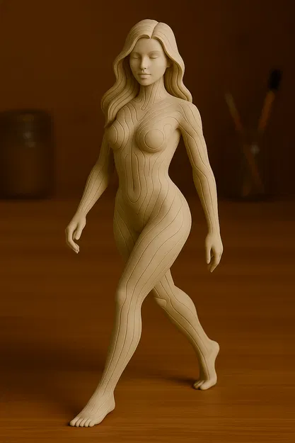 Người phụ nữ Hình học Không đi trên đường - Image 1