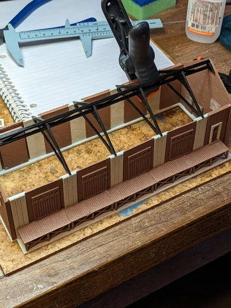 Nhà kho gỗ HO tỉ lệ 1:87 - Image 2