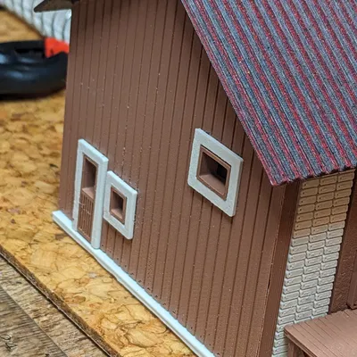 Nhà kho gỗ HO tỉ lệ 1:87