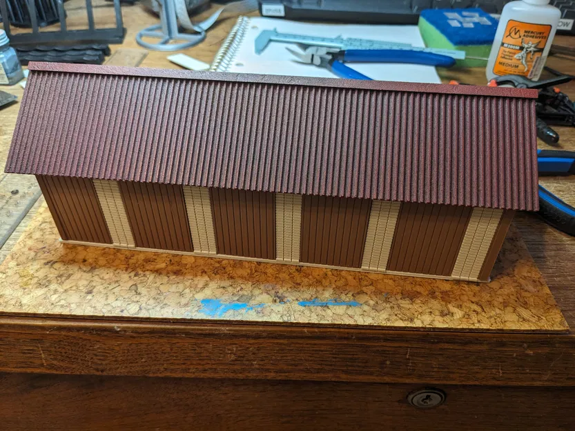 Nhà kho gỗ HO tỉ lệ 1:87 - Image 6