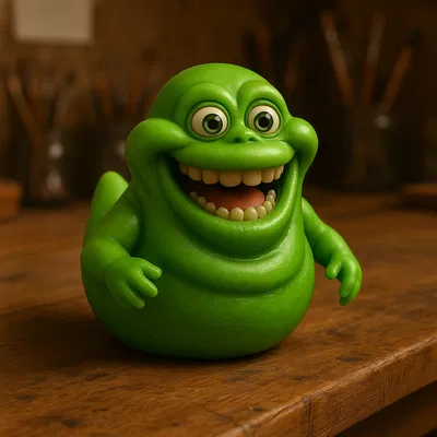 Mô Hình 3D Vịt Slimer Ghostbusters