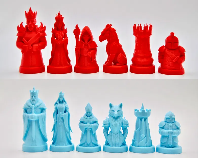 Bộ Cờ Vua Lửa vs Băng - Image 1