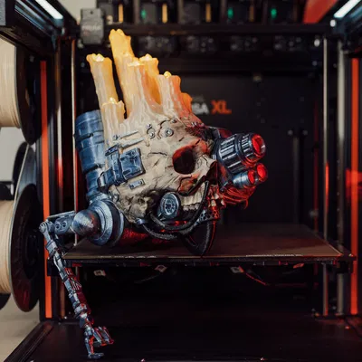 Đèn Lồng Nến LED Hộp Sọ Servo