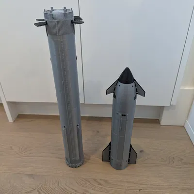 Mô hình Tên lửa đẩy Super Heavy (Block 2) của SpaceX (Tỷ lệ 1:144)