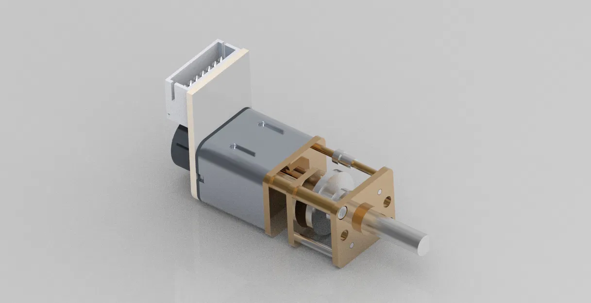 Động cơ Giảm tốc GA12-N20 + Encoder FILE STEP + STL - Image 1