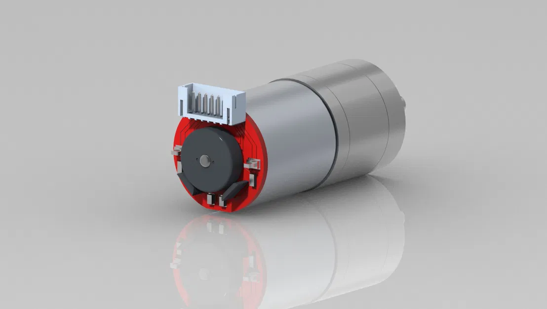 Động cơ Giảm tốc ga25-370 Có Encoder File STEP + STL - Image 1