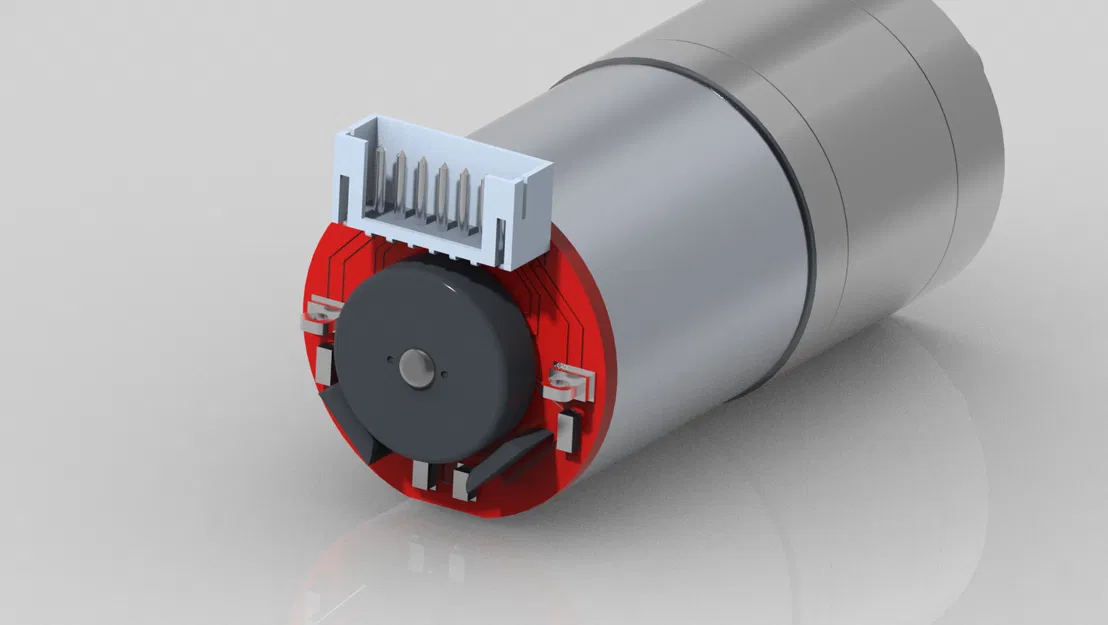 Động cơ Giảm tốc ga25-370 Có Encoder File STEP + STL - Image 3