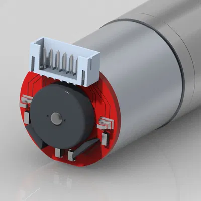 Động cơ Giảm tốc ga25-370 Có Encoder File STEP + STL