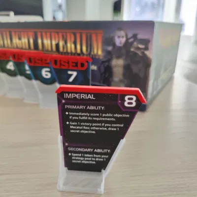 Biển Báo Đã Dùng Thẻ Bài Chiến Thuật Twilight Imperium 4