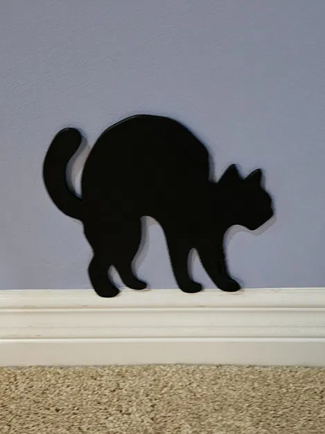 Mèo Halloween (in đẹp hơn với sợi màu đen) - Image 1