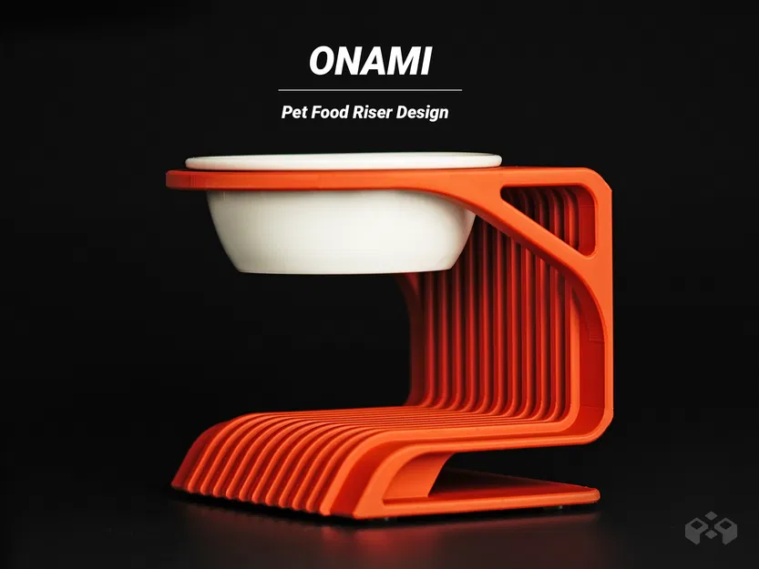 Chân Nâng Chén Ăn Cho Thú Cưng Onami - Image 1