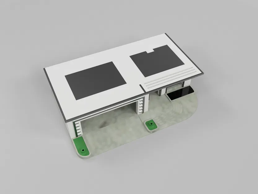 Nhà HotWheels tỉ lệ 1:64 Dual extrusion có gara đôi - Image 6