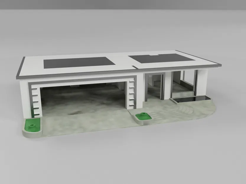 Nhà HotWheels tỉ lệ 1:64 Dual extrusion có gara đôi - Image 8