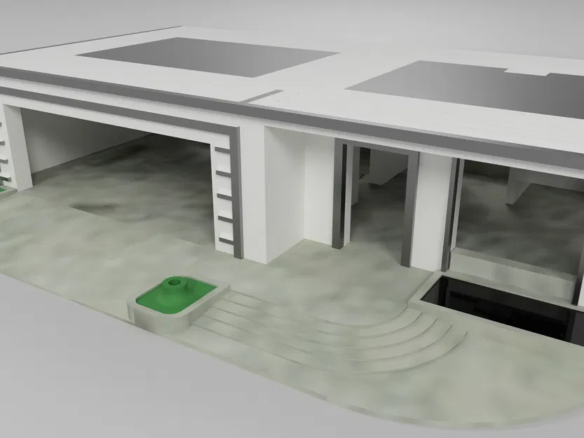 Nhà HotWheels tỉ lệ 1:64 Dual extrusion có gara đôi - Image 11