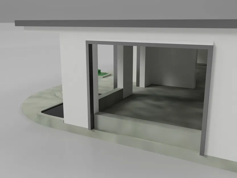 Nhà HotWheels tỉ lệ 1:64 Dual extrusion có gara đôi - Image 13