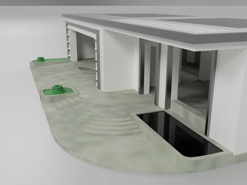 Nhà HotWheels tỉ lệ 1:64 Dual extrusion có gara đôi - Image 14