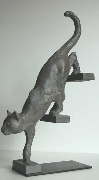 Mẫu "Catwalk" - Tượng Mèo Thanh Thoát - Image 1