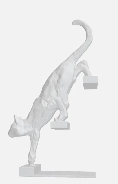 Mẫu "Catwalk" - Tượng Mèo Thanh Thoát - Image 3