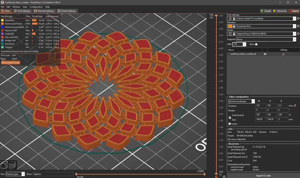 Đế lót ly vải hình hoa hướng dương - Image 14