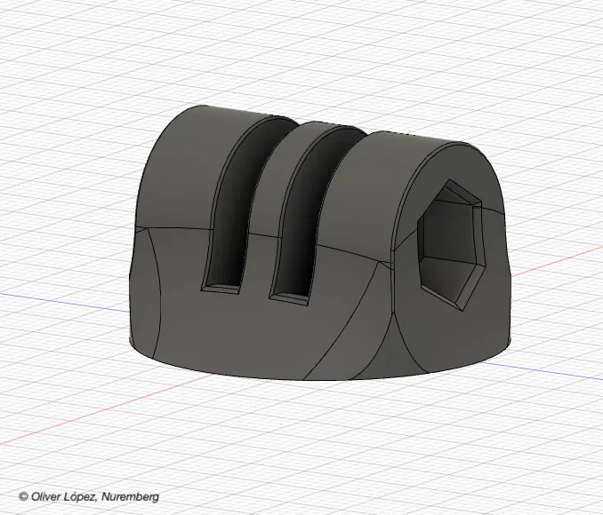 Đế Gắn Camera Hành Trình (Kiểu GoPro, nhập vào dự án của bạn) - Image 1