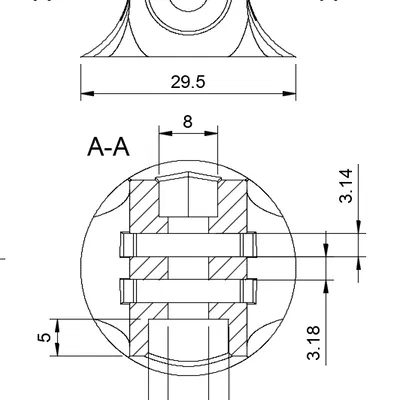 Đế Gắn Camera Hành Trình (Kiểu GoPro, nhập vào dự án của bạn)
