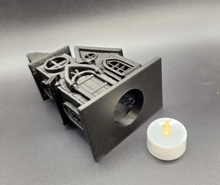 Chụp đèn LED Cây Nến Hình Ngôi Nhà Ma Ám - Image 4