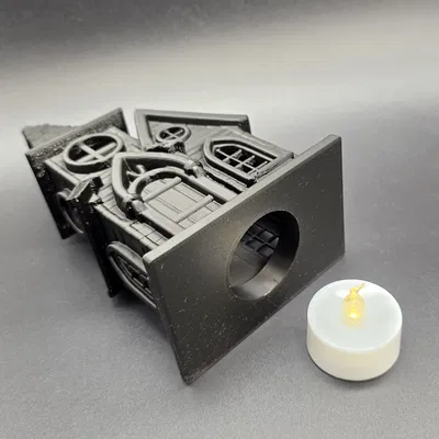 Chụp đèn LED Cây Nến Hình Ngôi Nhà Ma Ám