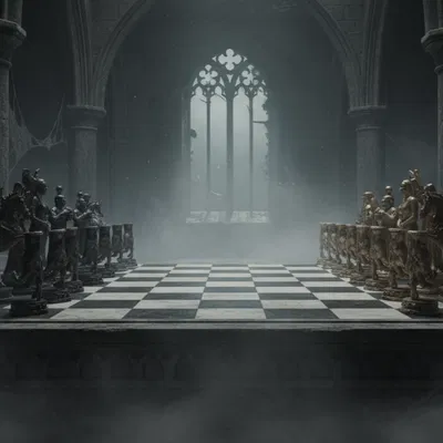 Bộ Cờ Vua Gia Đình Addams - Quân Cờ Gothic