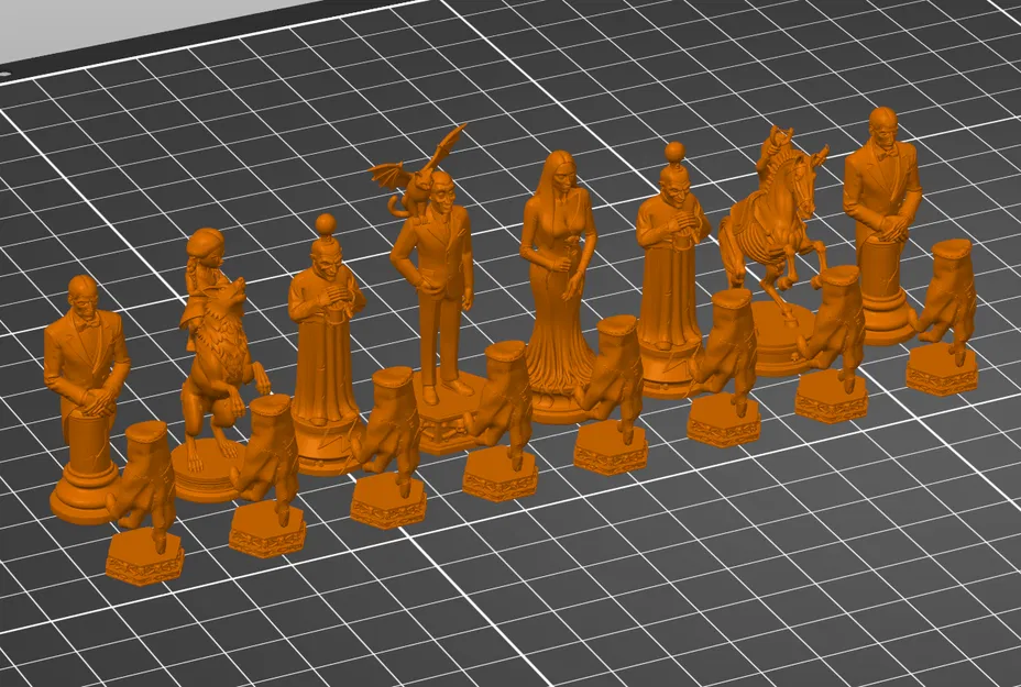 Bộ Cờ Vua Gia Đình Addams - Quân Cờ Gothic - Image 5