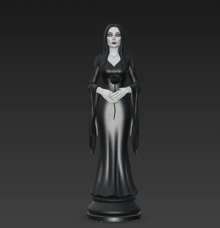 Bộ Cờ Vua Gia Đình Addams - Quân Cờ Gothic - Image 23