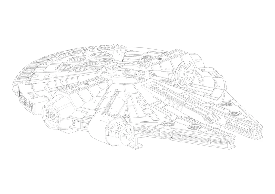 Mô hình Con tàu Thiên niên kỷ Tỷ lệ 1:500 - Image 1