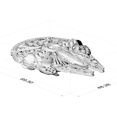 Mô hình Con tàu Thiên niên kỷ Tỷ lệ 1:500