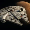 Mô hình Millennium Falcon 3D chi tiết cao, in nguyên khối - Thumbnail 5
