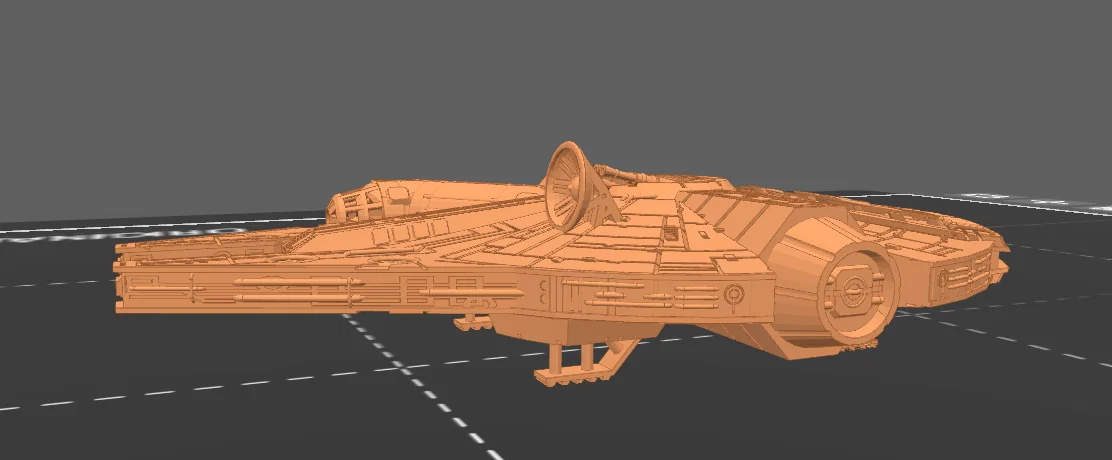 Mô hình Millennium Falcon 3D chi tiết cao, in nguyên khối - Image 9