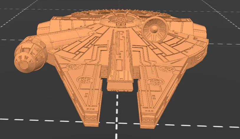 Mô hình Millennium Falcon 3D chi tiết cao, in nguyên khối - Image 10