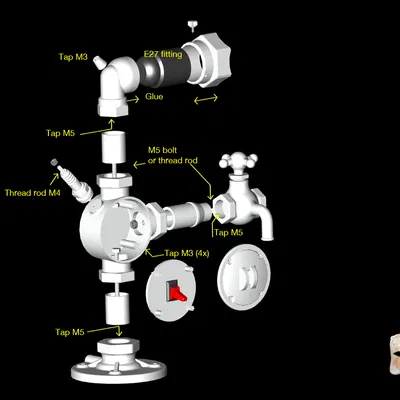 Đèn Bàn Phong Cách Steampunk