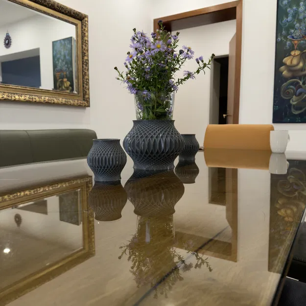 Chậu Hoa 3D Hình Học Tham Số - Image 2