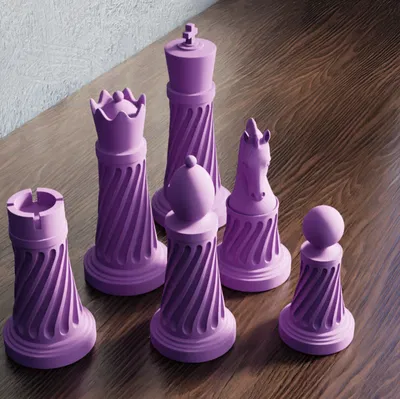 Bộ Cờ Vua Hình Học Hiện Đại