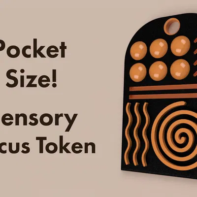 Cảm Giác Tập Trung - Token Kích Cỡ Túi - Bộ Sưu Tập Fidget Im Lặng