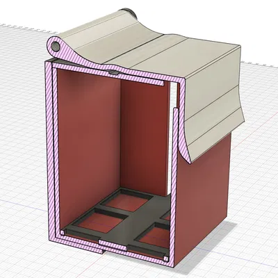 Hộp đựng bao cao su hoặc khăn ướt có nắp & giá đỡ