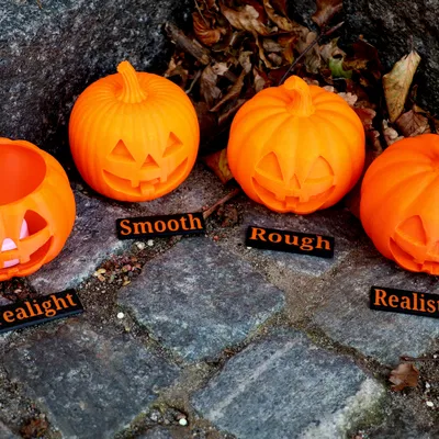 Trang Trí Halloween Hình Bí Ngô (4 phiên bản, có loại dùng đèn trà)