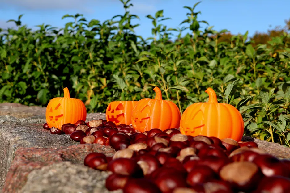 Trang Trí Halloween Hình Bí Ngô (4 phiên bản, có loại dùng đèn trà) - Image 7