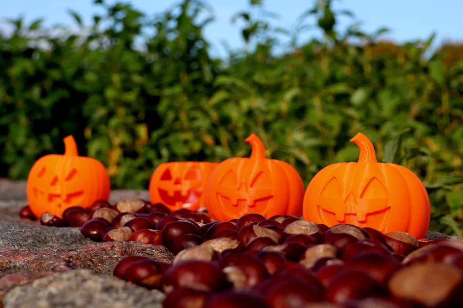 Trang Trí Halloween Hình Bí Ngô (4 phiên bản, có loại dùng đèn trà) - Image 9