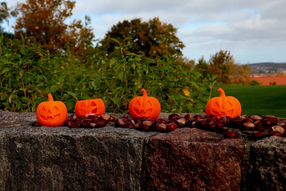 Trang Trí Halloween Hình Bí Ngô (4 phiên bản, có loại dùng đèn trà) - Image 11