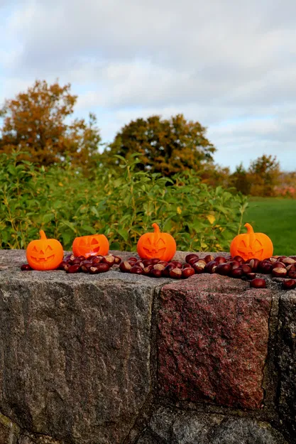 Trang Trí Halloween Hình Bí Ngô (4 phiên bản, có loại dùng đèn trà) - Image 12