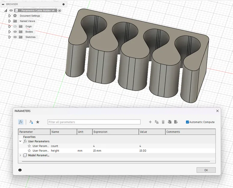 Giá đỡ dây cáp đa năng theo tham số (Chế độ Lọ, In Nhanh) - Image 5