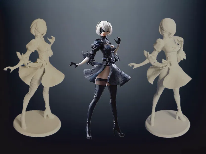 Nier Automata YoRHa No. 2 Typ B 2B Cô Gái Anime - Image 1