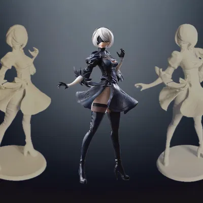 Nier Automata YoRHa No. 2 Typ B 2B Cô Gái Anime